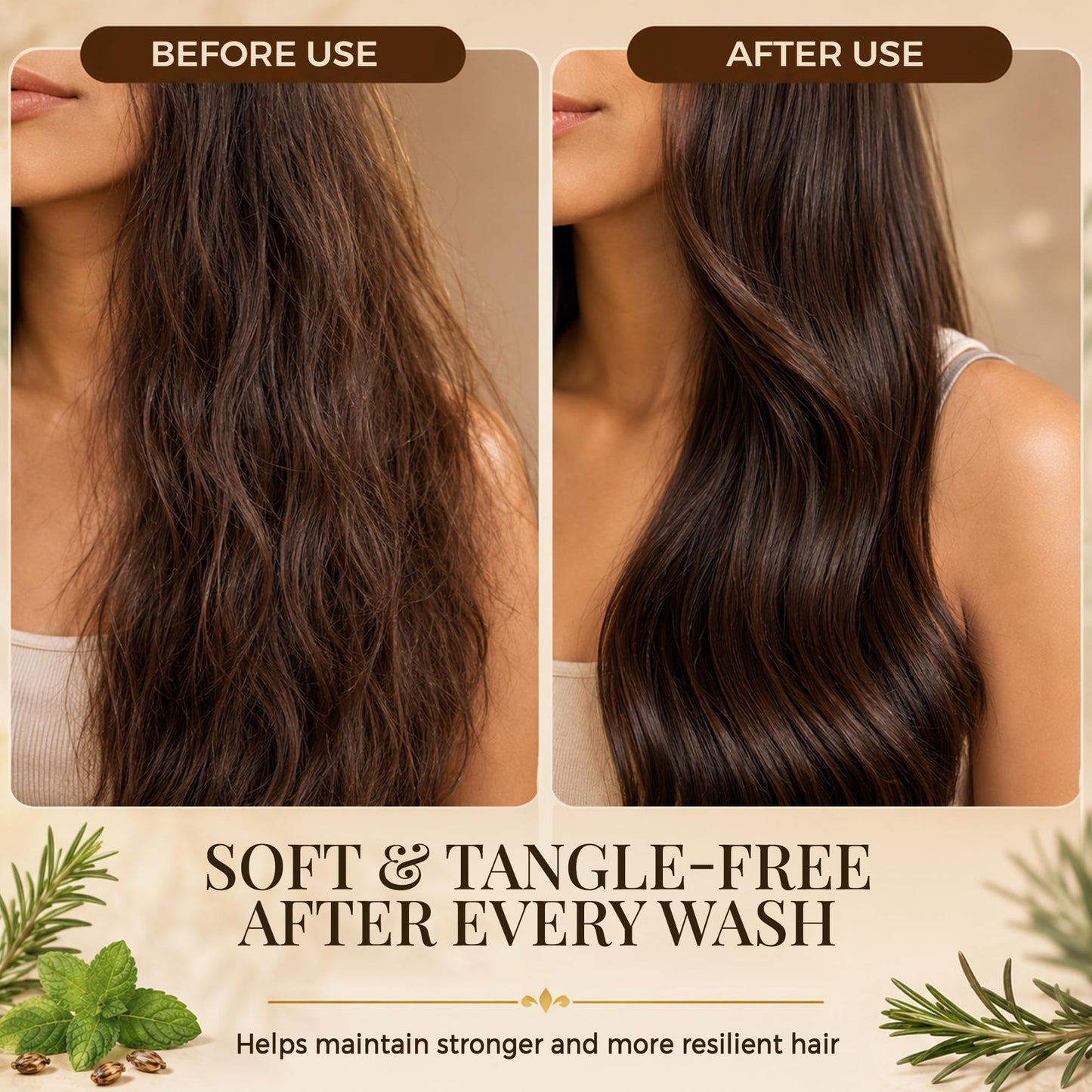 Castor Oil Shampoo and Conditioner Set for Hair Growth with Rosemary & Peppermint Oil - Cleanse Hair, Strengthen & Shine with Castor Shampoo and Conditioner - Anti-Hair Loss for Men & Women - 16 fl oz