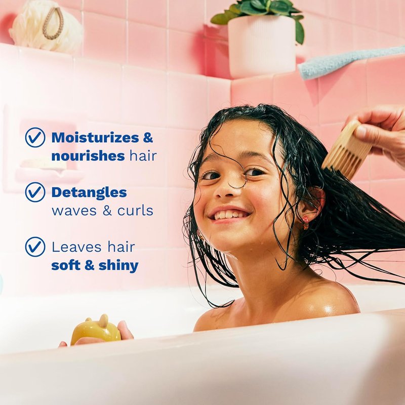 Mustela Detangling Conditioner - Nourishing Shea Butter & Avocado for Curly Hair | 6.76 Fl. Oz.