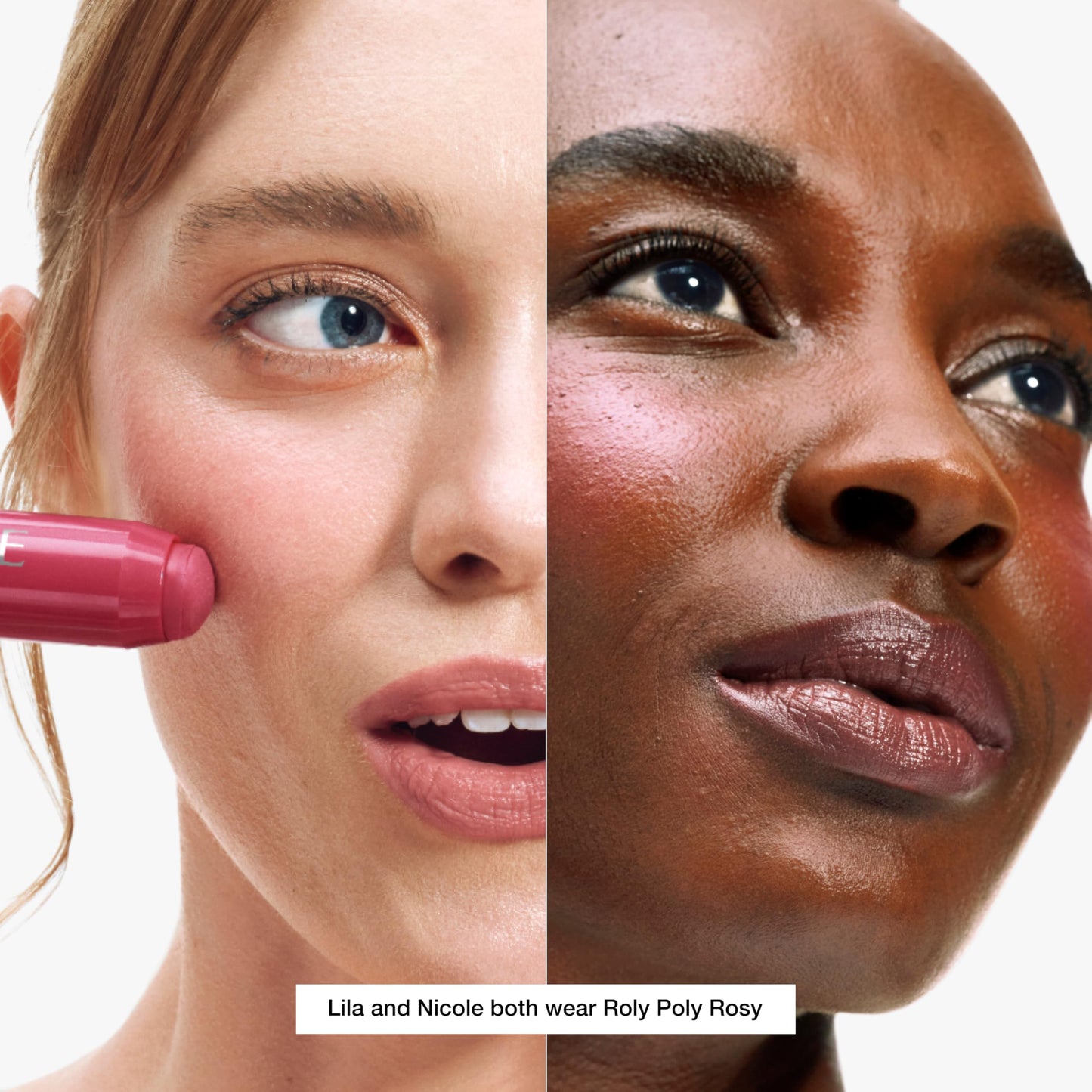Clinique Chubby Cream Blush Stick Cheek Colour Balm | Blush For Cheeks | Long Lasting + Buildable | Create A Healthy Looking Glow | Perfect For Travel, Roly Poly Rosy