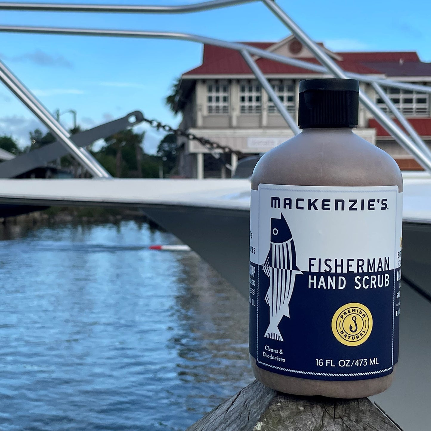 MacKenzie's Fisherman Hand Scrub – Hand Cleaner – Hand Deodorizer – 16 oz