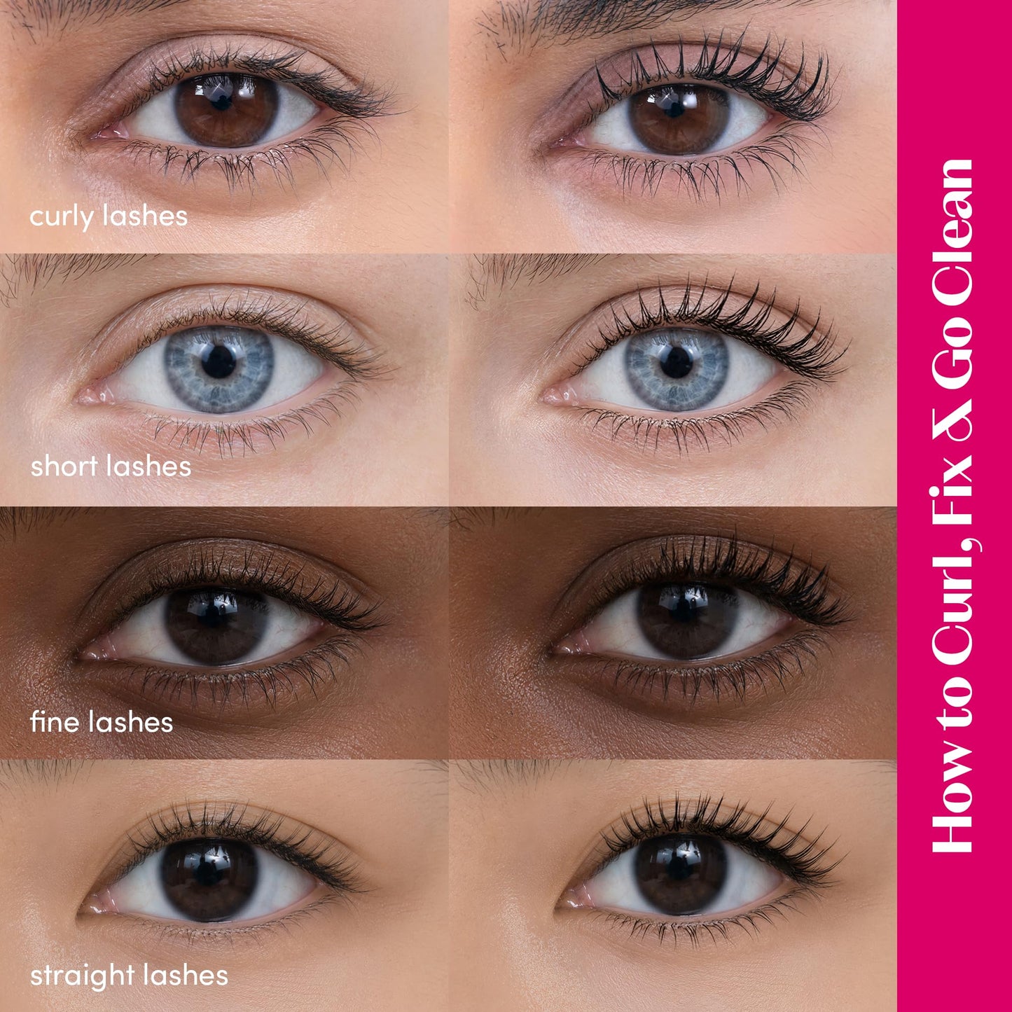 ETUDE Curl Fix Mascara Mini, Lash Mascara, Strong Curl Up, Long-Lasting, Waterproof, Lightweight, Korean Makeup, Beauty, Vegan Certified, Volume (0.14 Fl Oz)