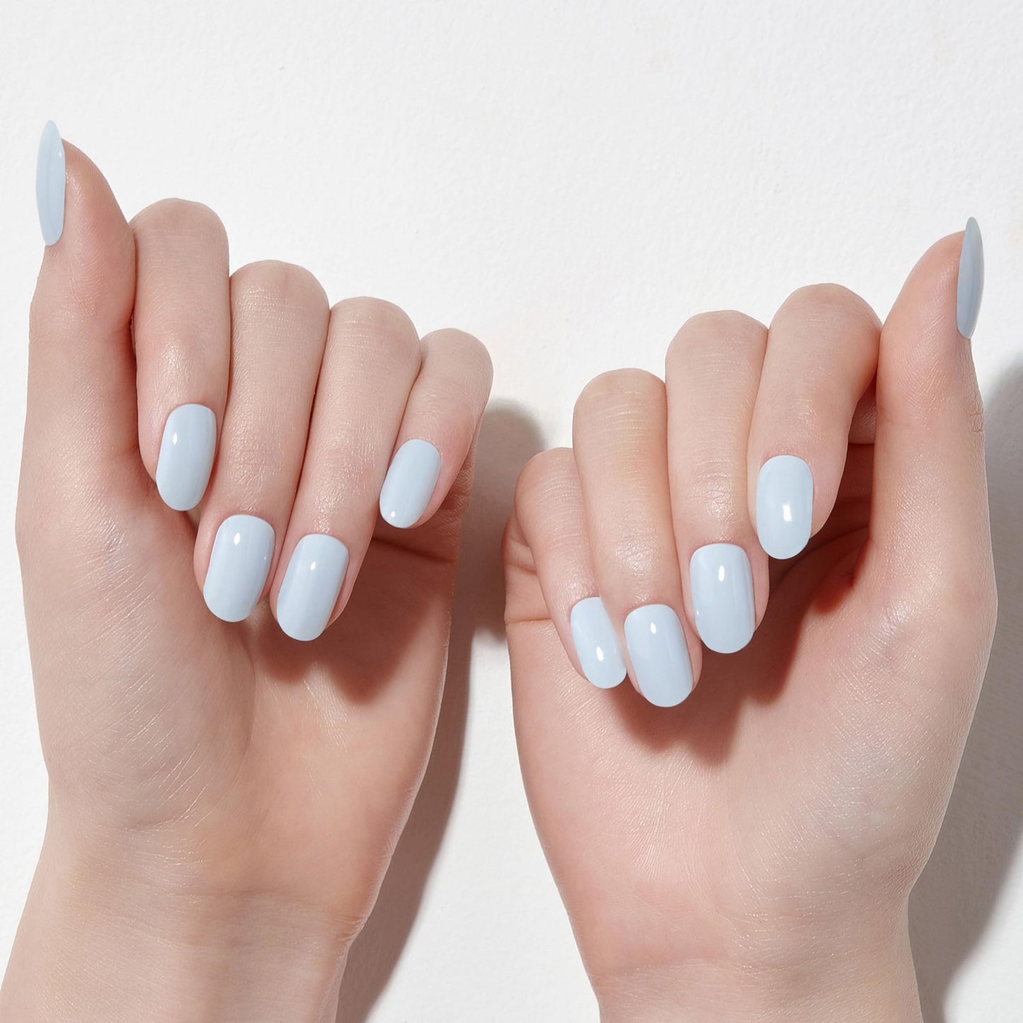 Dashing Diva Glaze Semicured Gel Nail Strips - Blue Salt | Long Lasting, Chip Resistant | LED Nail Lamp Compatible | 34 salon-quality wraps, 2 prep pads, 1 nail file