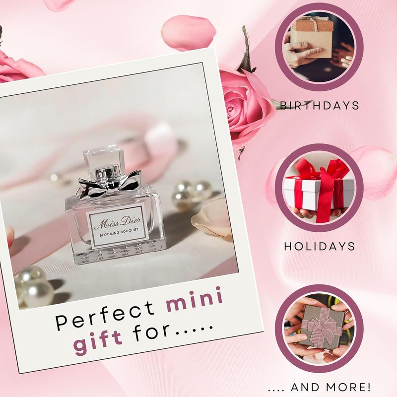 Miss Dior Blooming Bouquet Women's Travel Size EDT - 0.17 oz | Floral Fragrance