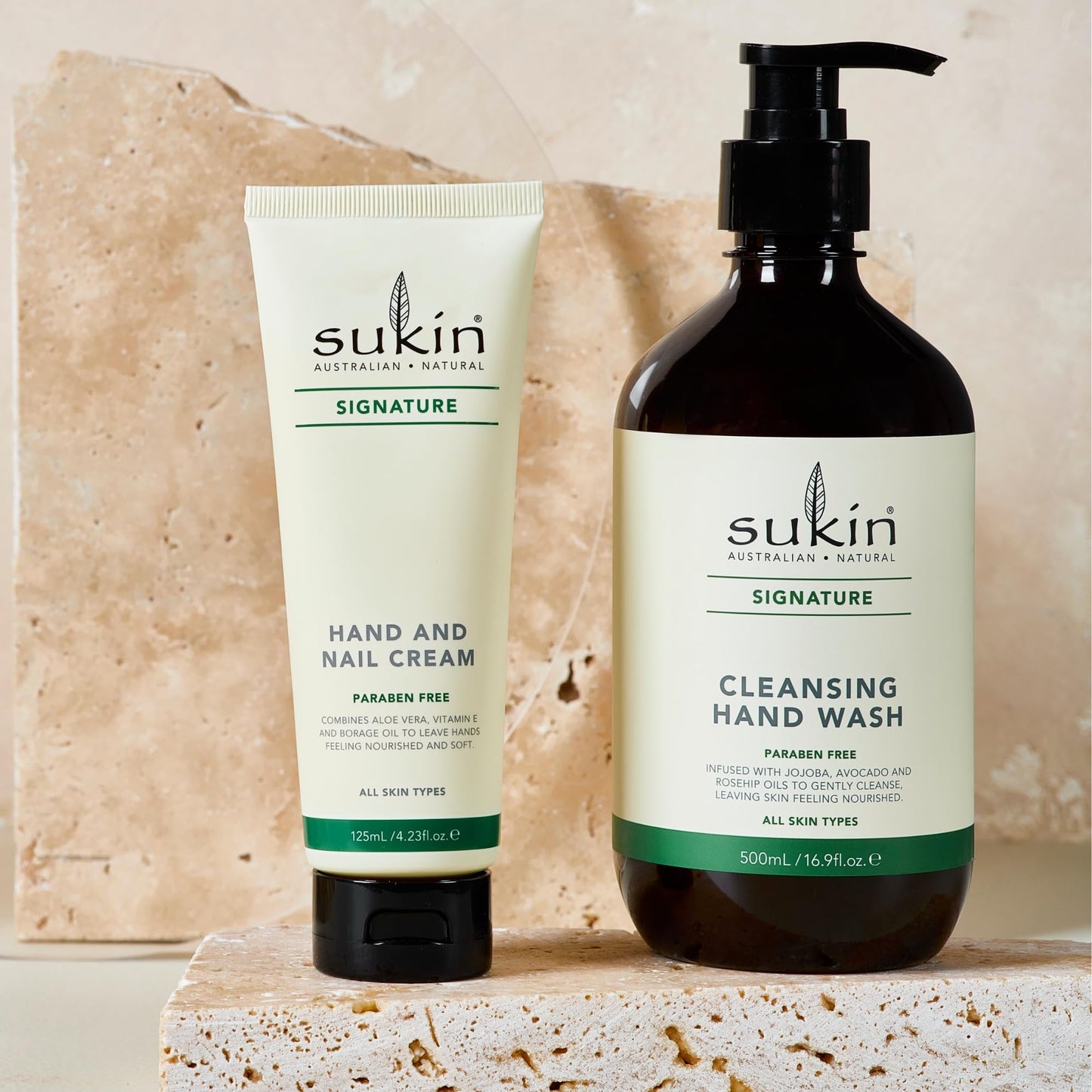 Sukin - Hand & Nail Cream, Signature Collection for Dry Hands, 4.23 fl oz 125 mL