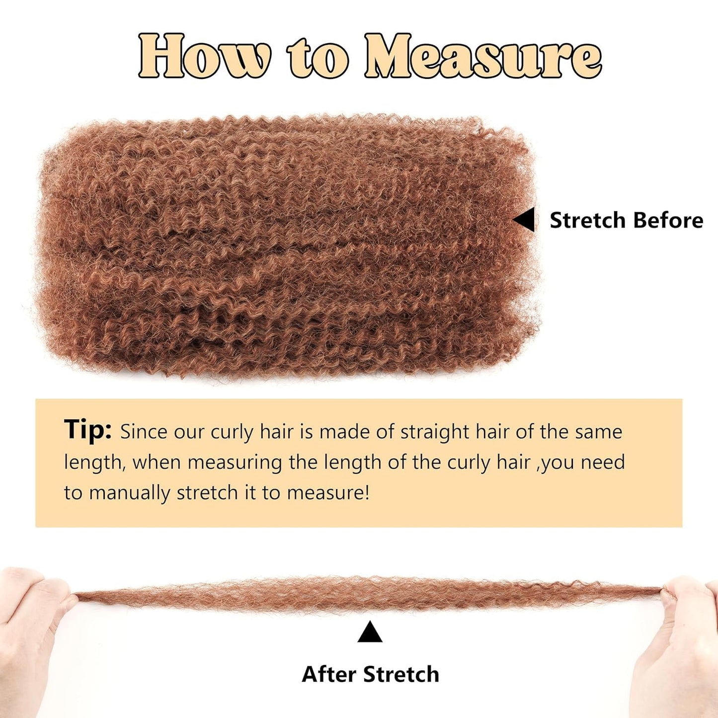 EV&ET Pre-sretched Afro Kinkys Bulk Human Hair Human Hair for Locs/Twists/Braids/Repair Locs Afro Kinky Curly Bulk Can Bleach And Dye(#30,14inch 50g)