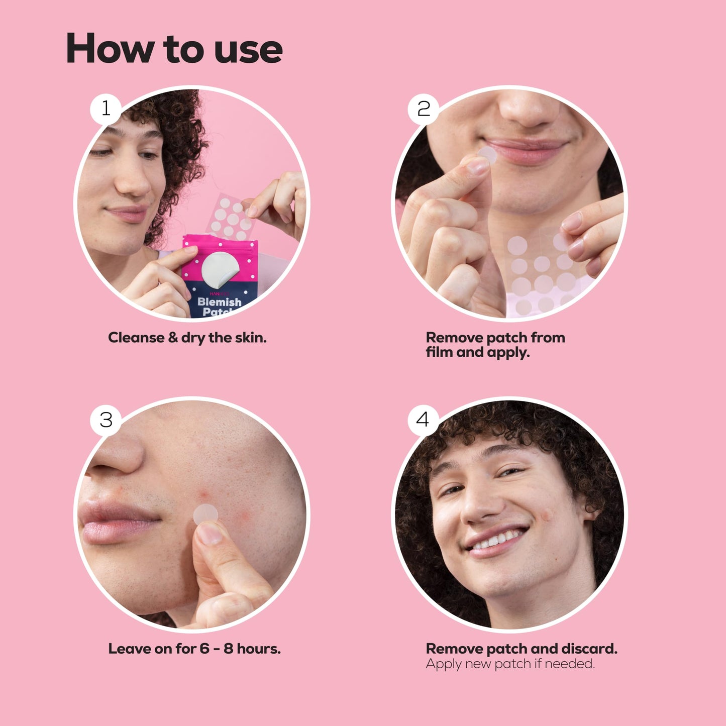 HANHOO Blemish Patch, Hydrocolloid Pimple Patches for Acne, 432 Count, 12 Pack, Invisible Acne Spot Patches That Shrink Pimples, Absorb Fluid, and Protect from Finger-Picking and Dirt for Clear Skin