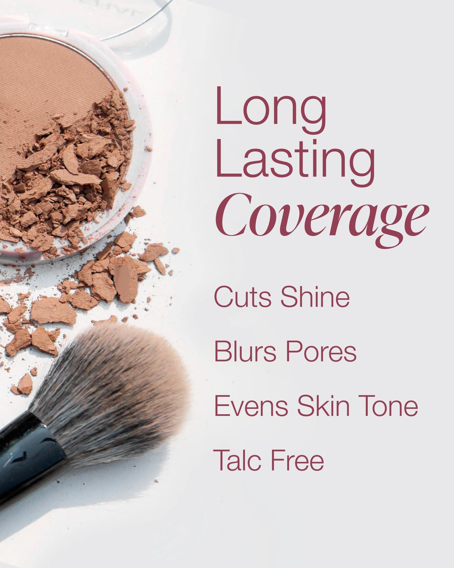 Mineral Fusion Pressed Powder Foundation - Matte Finish Face Powder for Tan Skin with Golden Undertones - Age Defying Foundation Makeup - Talc Free, Hypoallergenic, Cruelty-Free (Warm 5)