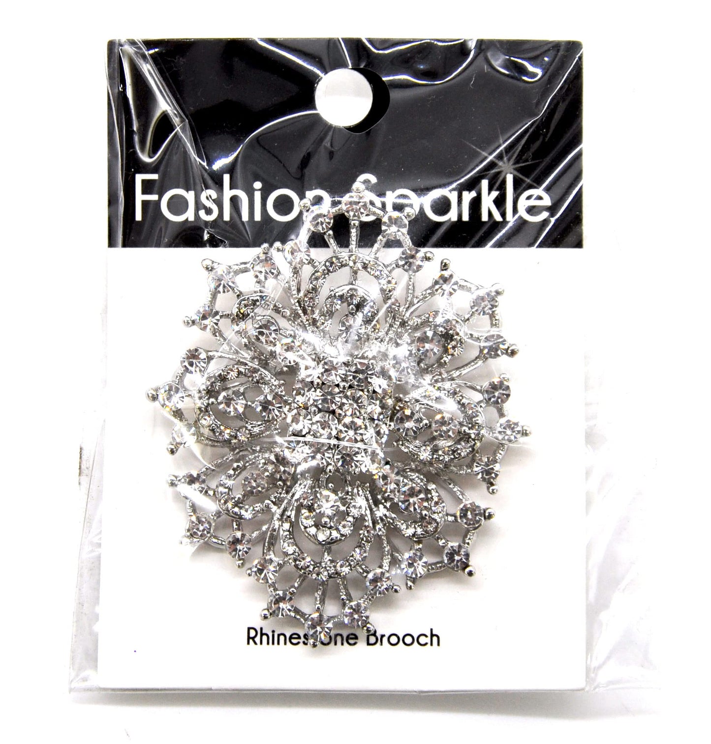 Belagio Enterprises 2 1/2-Inch Bunch Rhinestone Brooch | BW-140 Silver