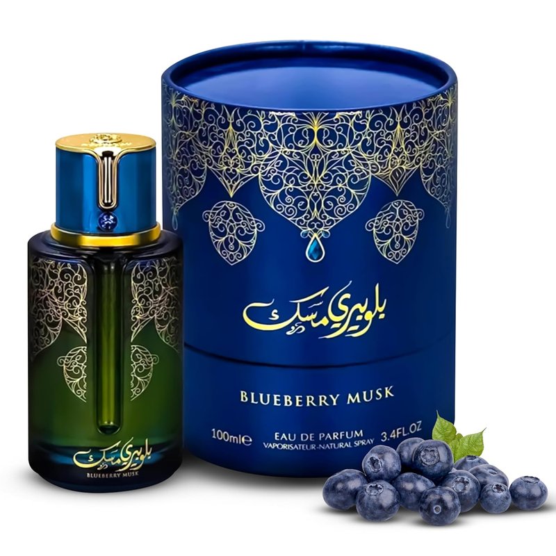 Blueberry Musk Eau de Parfum - Long Lasting Unisex Cologne | Bold Fruity Floral Scent - 100 ml / 3.4 Fl Oz