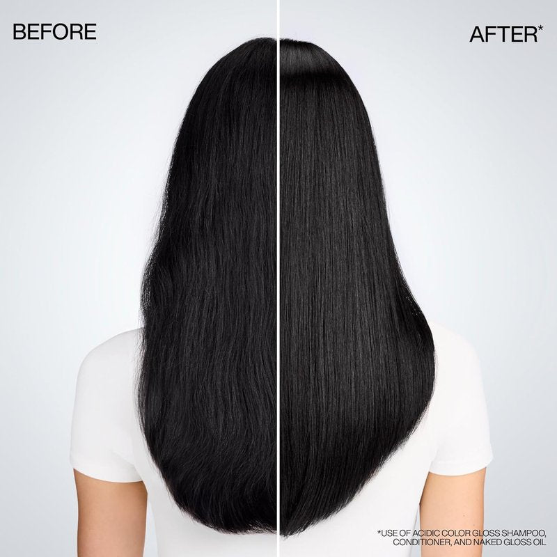Redken Naked Gloss Shine Hair Oil - Lightweight Frizz Control & Color Vibrancy | Omega-9 Infused for Dull Hair