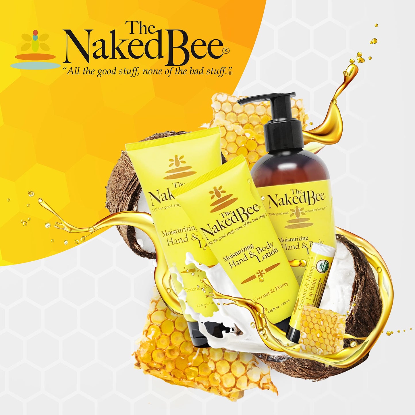 The Naked Bee Oatmeal & Honey Triple Milled Soap, 5 Ounce, 6 Pack, Orange Blossom Honey