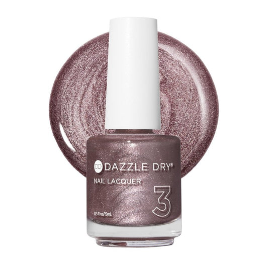 Dazzle Dry Nail Lacquer (Step 3) - Out N' About - A rose gold metallic. Full-coverage metallic. (0.5 fl oz)