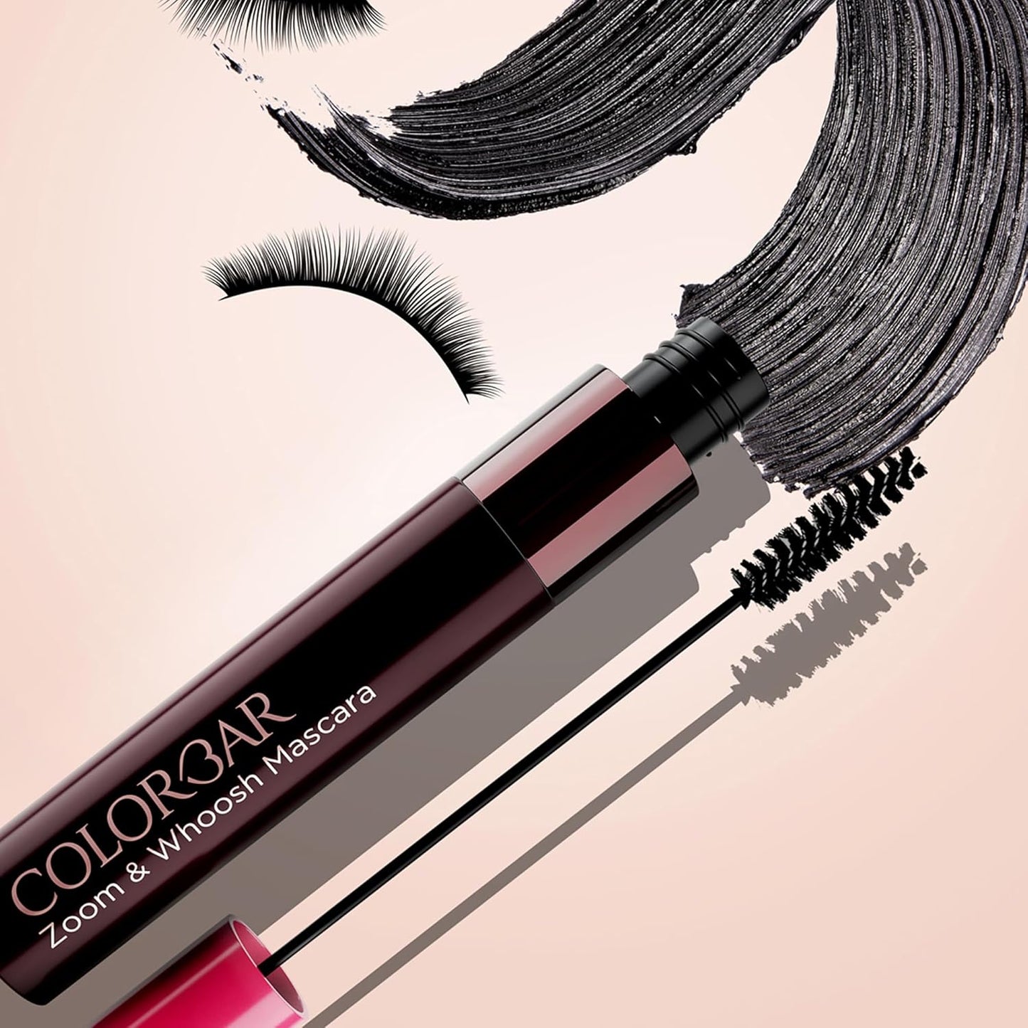 Waterproof Mascara - Flake-Proof & Smudge-Proof Finish | Voluminous 001 Black Sin - 0.3 oz