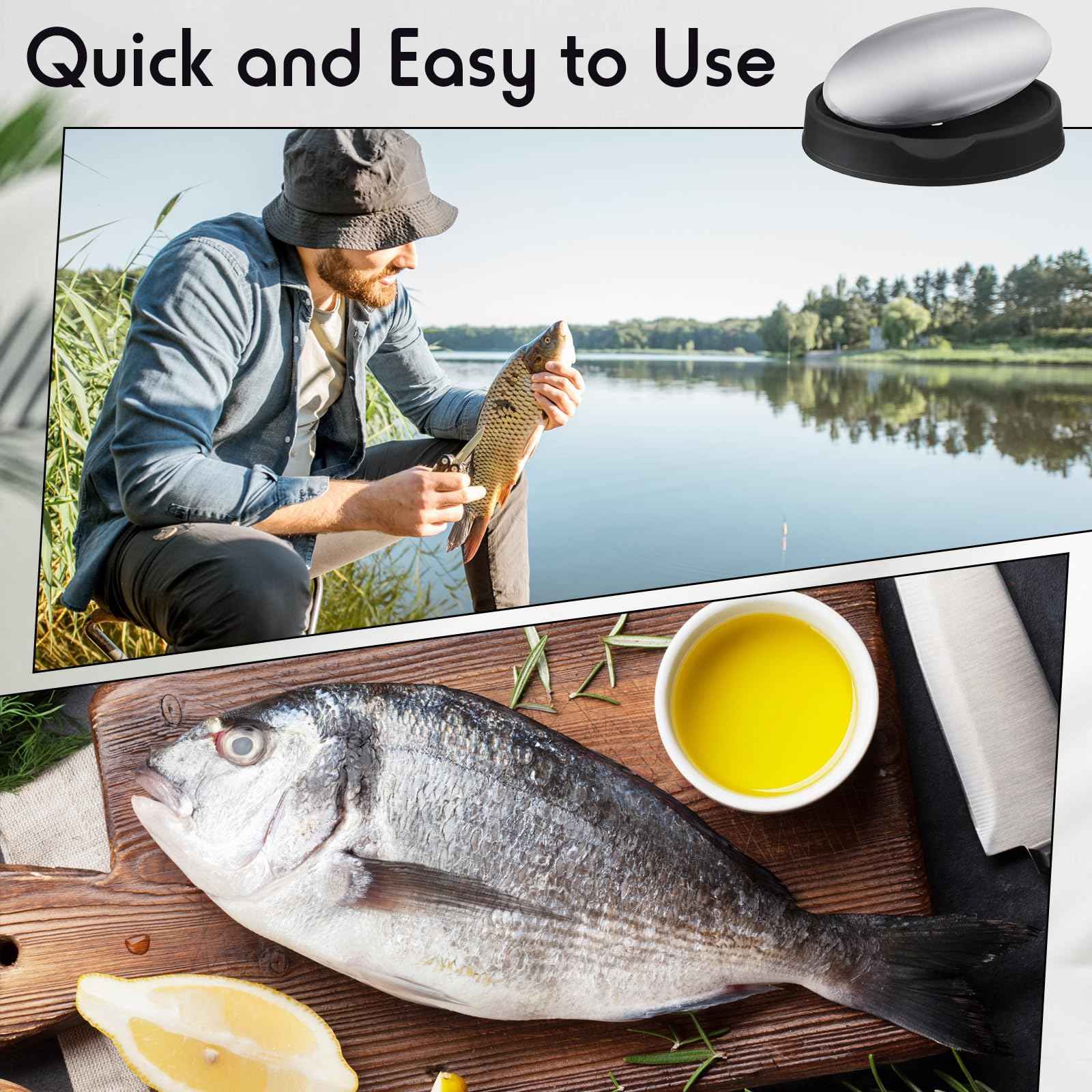 Conelist 10 Pack Stainless Steel Soap Bar, Deodorant Metal Soap Bar Silver Soap Odor Remover Wash Your Hands to Remove Smell Like Onion, Fish or Garlic