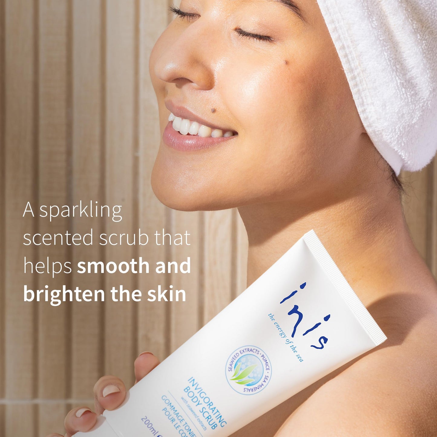 Inis the Energy of the Sea - Scented Body Scrub for Women and Men, Exfoliating Scrub with Irish Moss, Pumice and Sea Minerals, Moisturizing Body Polish for Soft Smooth Skin, 7 oz