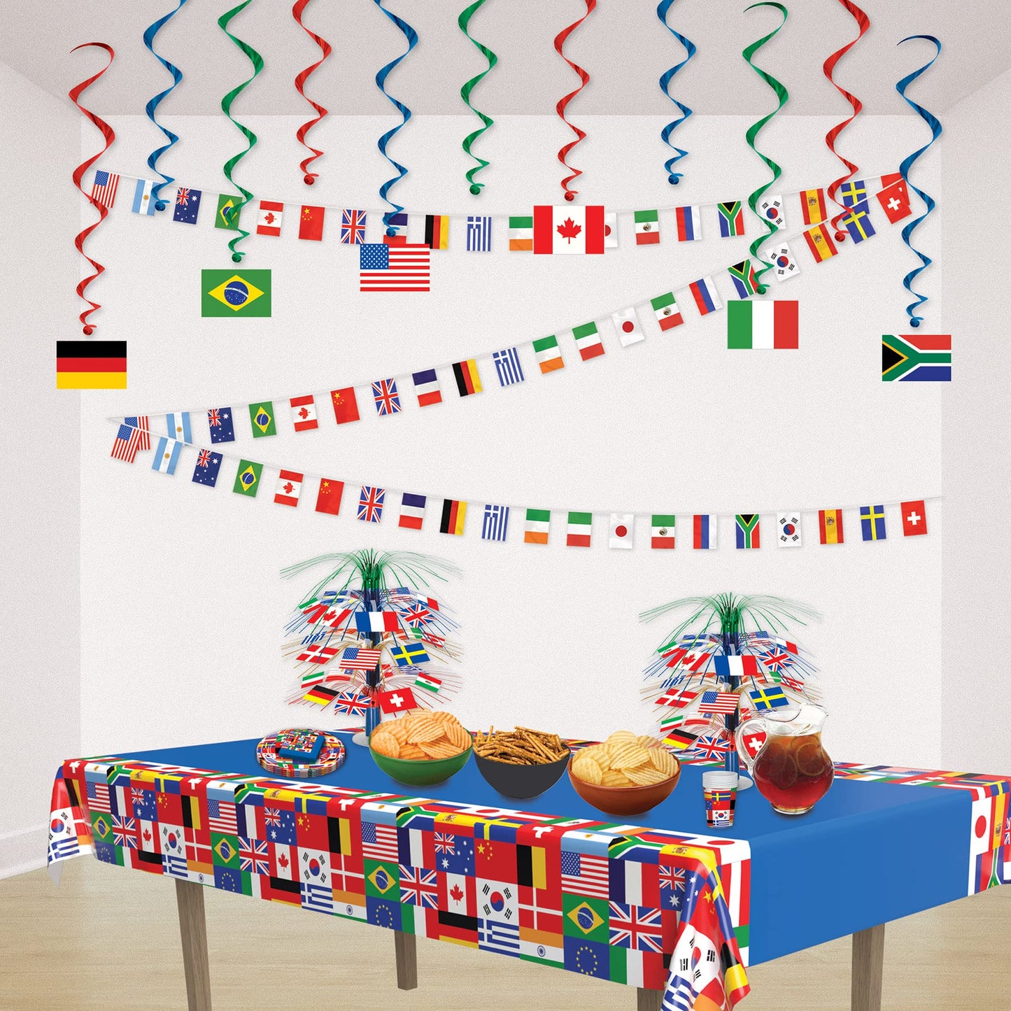 Beistle International Flags Party Banner
