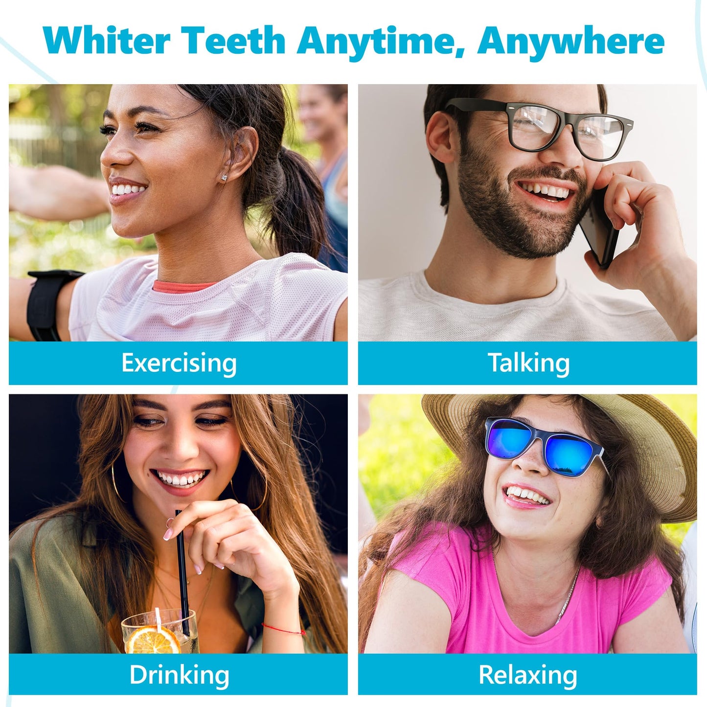 Lumist Advanced Teeth Whitening Strips – Pack of 20 (10 Treatments) - 5 Shades Brighter in 5 Days - Mint Flavored with Enamel Safe Comfort Fit Technology - Teeth Whitening Kit for Sensitive Teeth