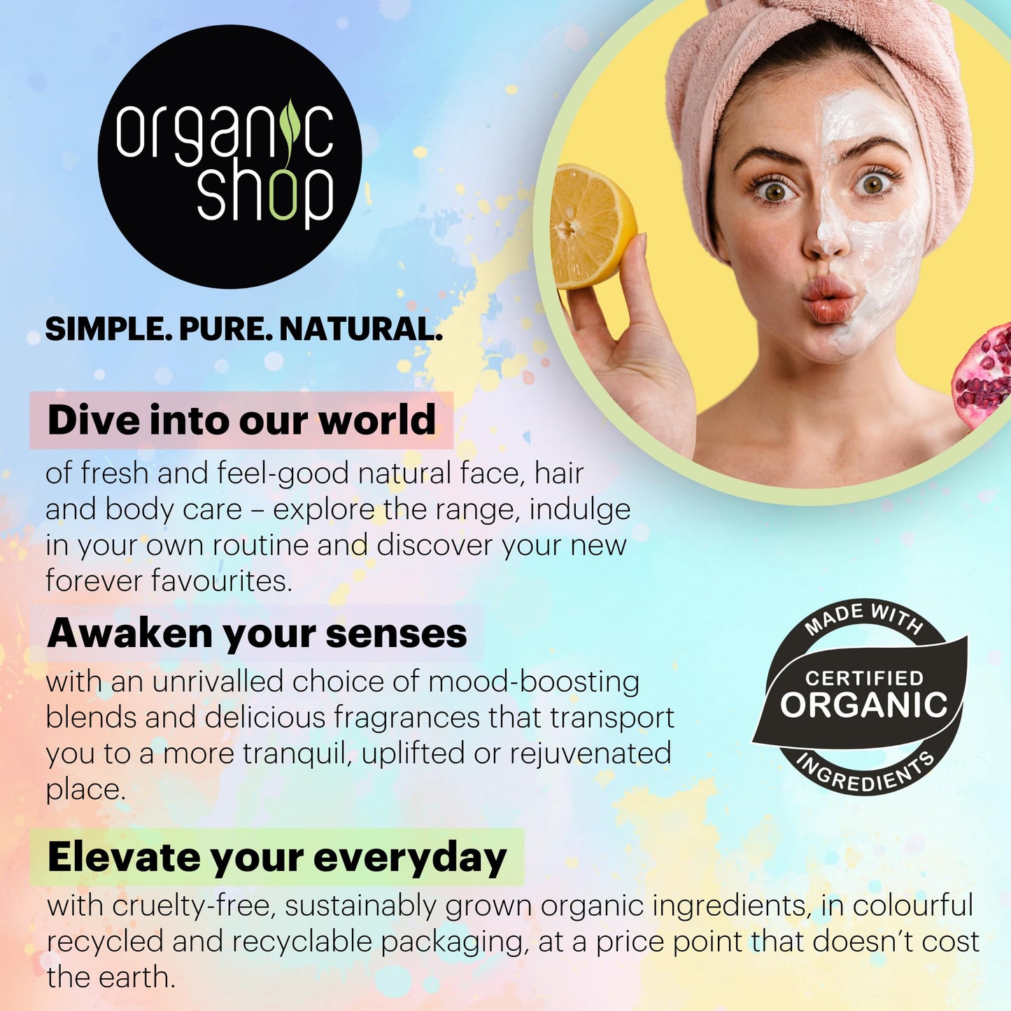 Organic Shop Body Scrub Natural Cinnamon and Honey 250ml