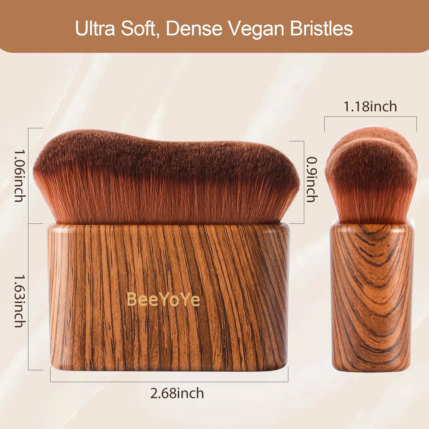 Self Tanner Tanning Brush for Self-Tan,Tanning Mitt Body Bronzer Brush for Self Tanner, Kabuki Leg Makeup Brush for Self Tanning Mousse