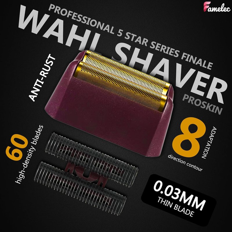 Wahl Shaver Foil Replacement - Professional 5 Star Series Finale | Fits Models 7031-100, 7043-100, 7031-200