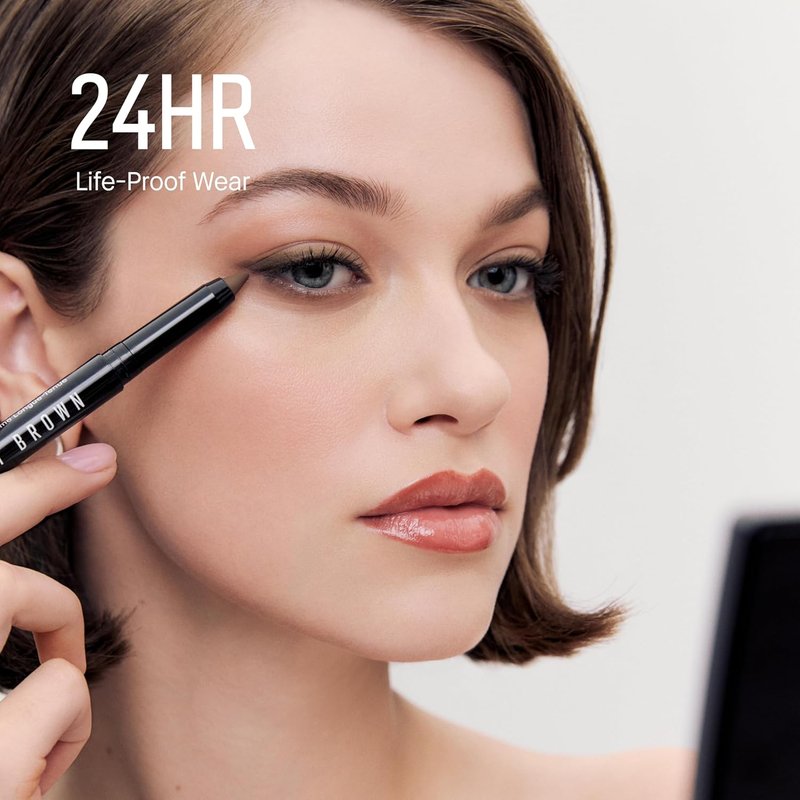 Bobbi Brown Long-Wear Cream Liner Stick - Waterproof, Non-Creasing, Pigment-Rich Eyeliner | Fine-Tip with Sharpener
