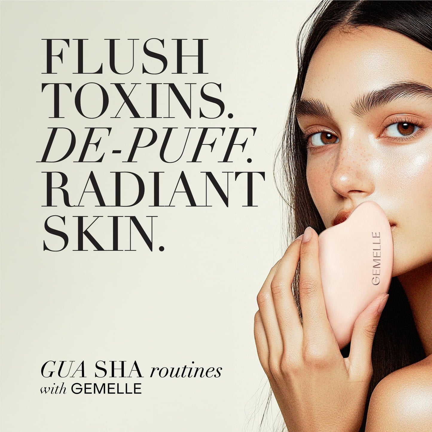 GEMELLE Lymphatic Gua Sha Face Oil | 10x Award Winner | Vitamin C,E & A | Detox, Plump, Sculpt, Hydrate | High-Altitude Rosehip | Natural Botanical for Gua Sha Facial Tools, Lymphatic Drainage - 15ml