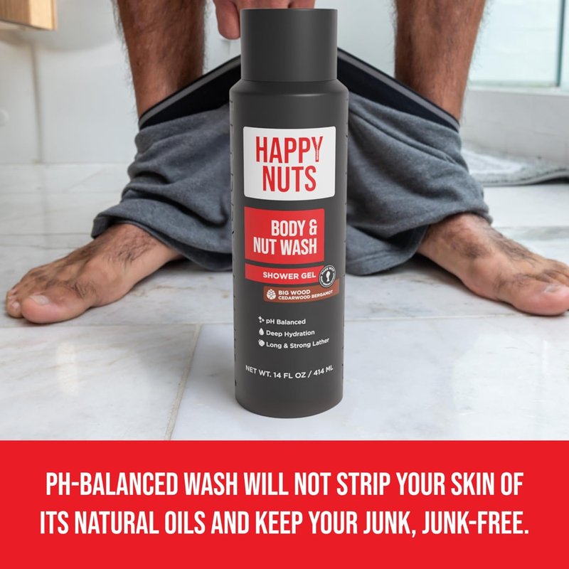 Big Wood Body Wash for Men - Moisturizing Natural Shower Gel for Sensitive Skin | 2 Pack