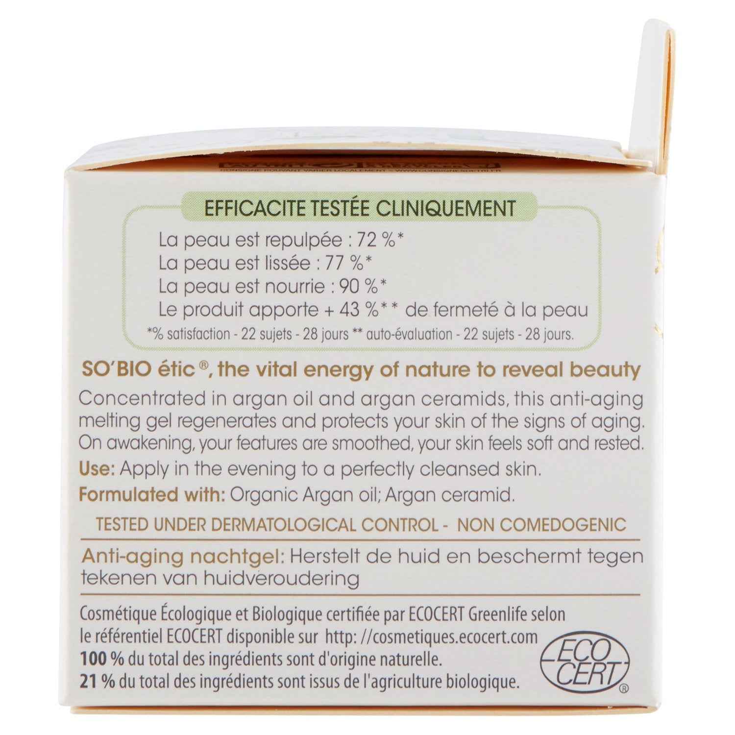 SO’BiO etic Argan Anti-Age Night Gel SoBio 40ml