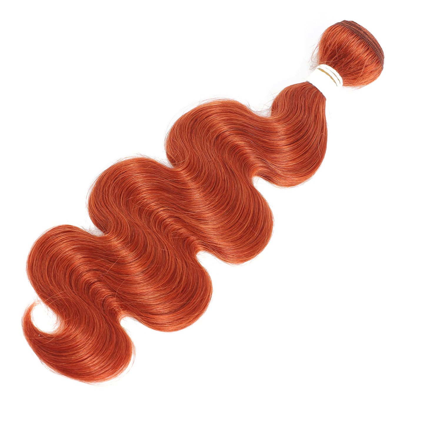 REMY Hair Brazilian 100% Human Hair Bundles Burnt Orange Hair Extension Straight Hair Bundles for Black Women (14 Inch, color #350)