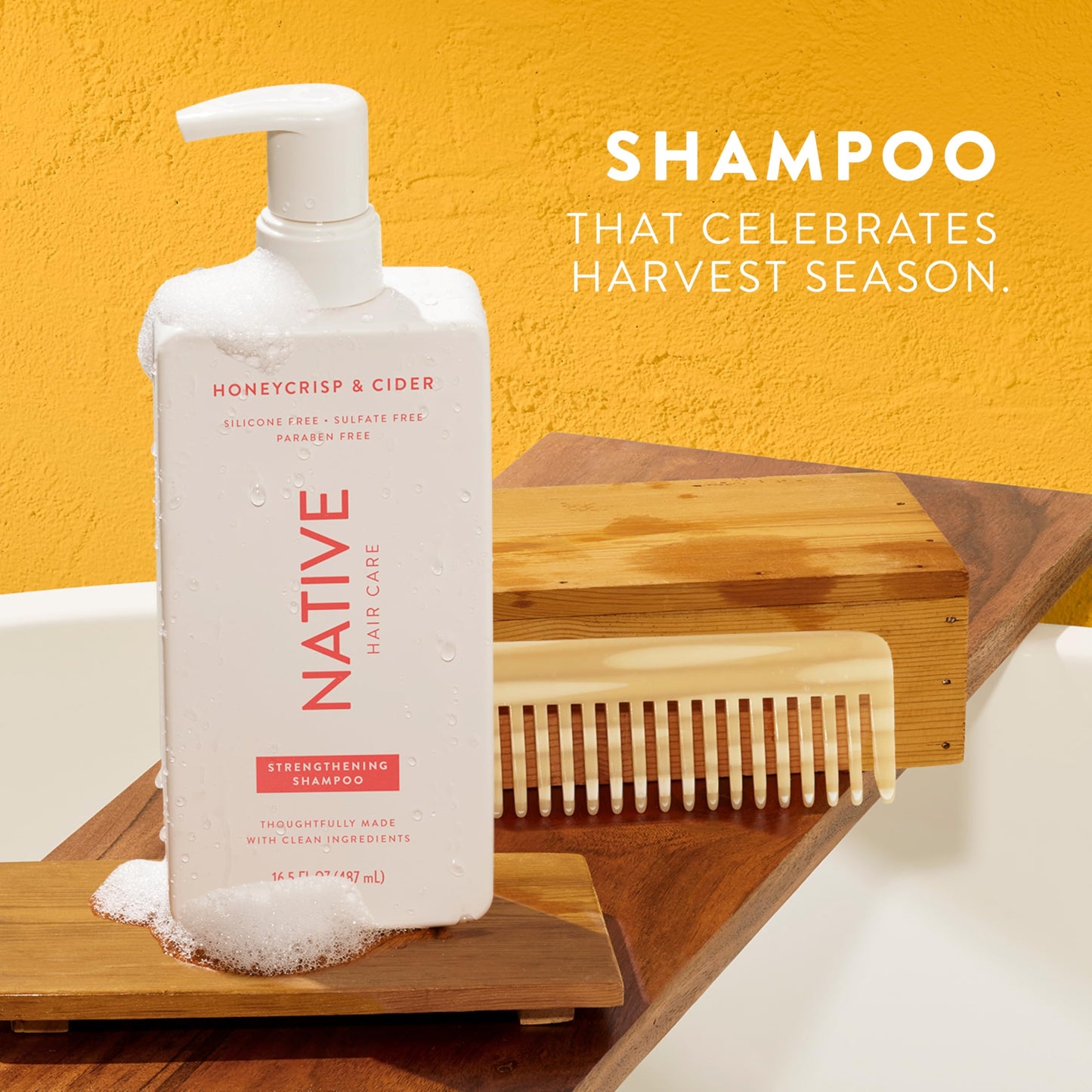 Native Hair & Body Care Set – Honey Crisp & Cider – Sulfate Free Shampoo, Strengthening Conditioner & Skin‑Loving Body Wash – Naturally Derived Ingredients – 3‑Piece Bundle
