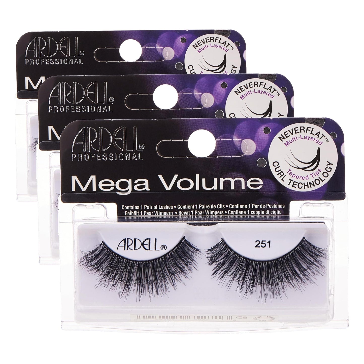 Ardell Mega Volume Lash 251 (Pack of 3)