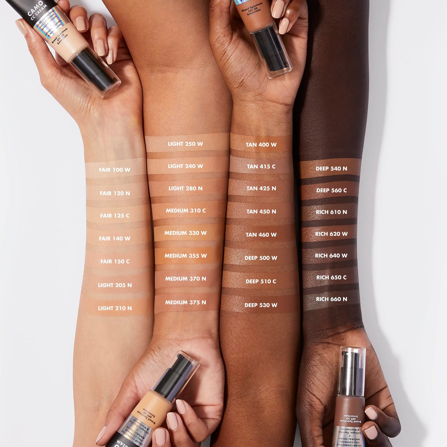 e.l.f. Camo CC Cream, Color Correcting Full Coverage Foundation with SPF 30, Light 210 N, 1.05 Oz