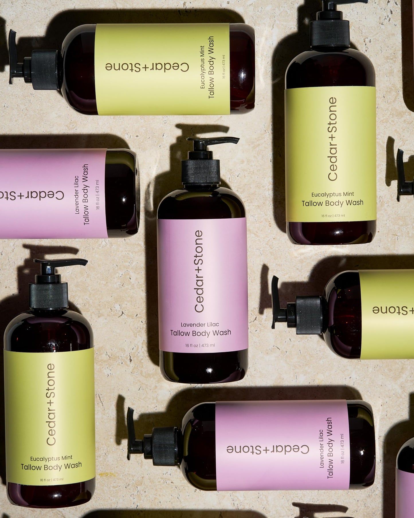 OfficeKit Cedar + Stone Clean Body Wash with Grass-Fed Tallow – Sulfate-Free Natural Body Wash for Dry, Sensitive Skin – Lavender & Lilac with USDA Organic Oils, 16oz
