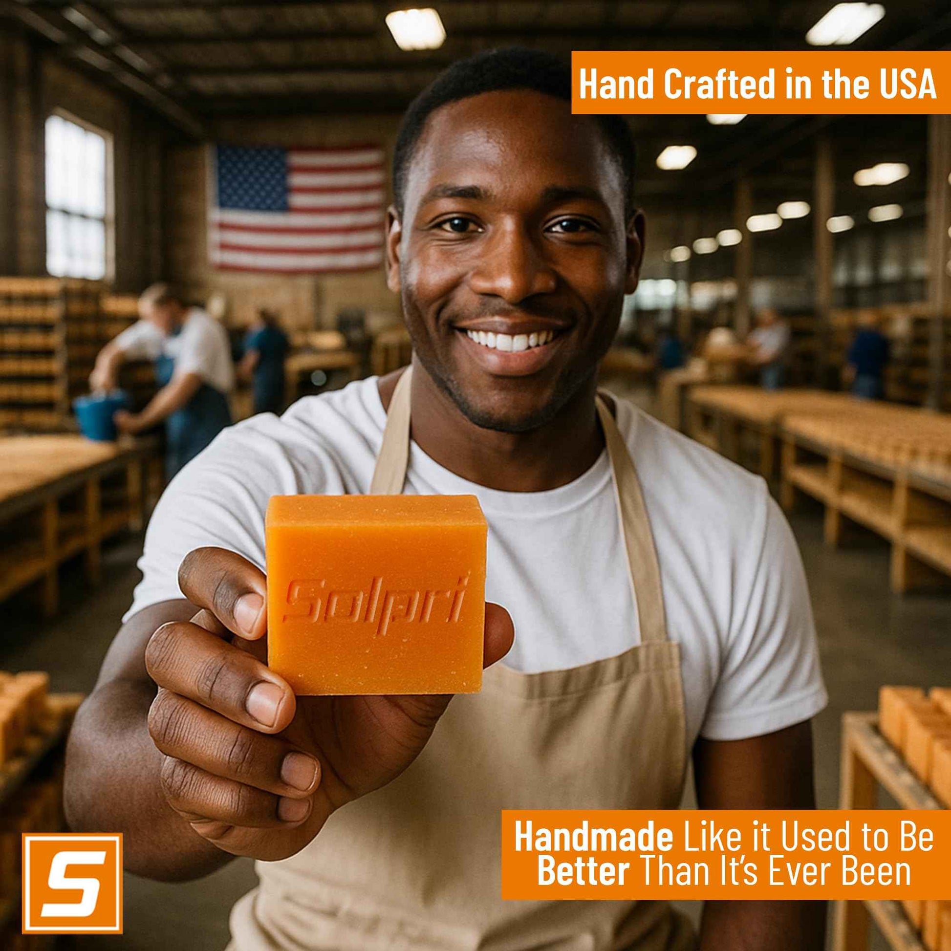 Solpri Shield Athletic Tea Tree Soap Bar with Lemongrass Eucalyptus Oil 4 oz (2 Pack) Protects Skin from Jock Itch, Athlete's Foot, Ringworm for Humans MADE IN USA