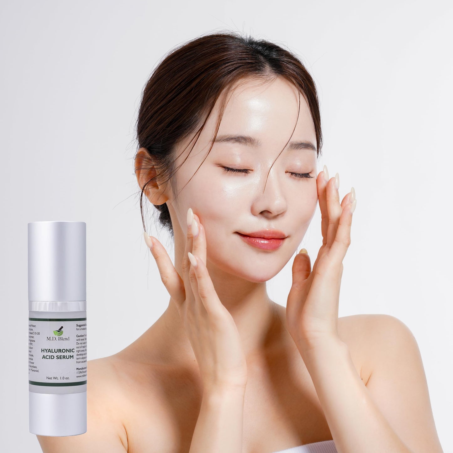 M.D. Blend Hyaluronic Acid Serum, Hydrating Face Serum for Dry Skin, Anti-Aging Serum, Daily Serum for Face, Facial Moisturizer & Skin Serum for Women, 30ml