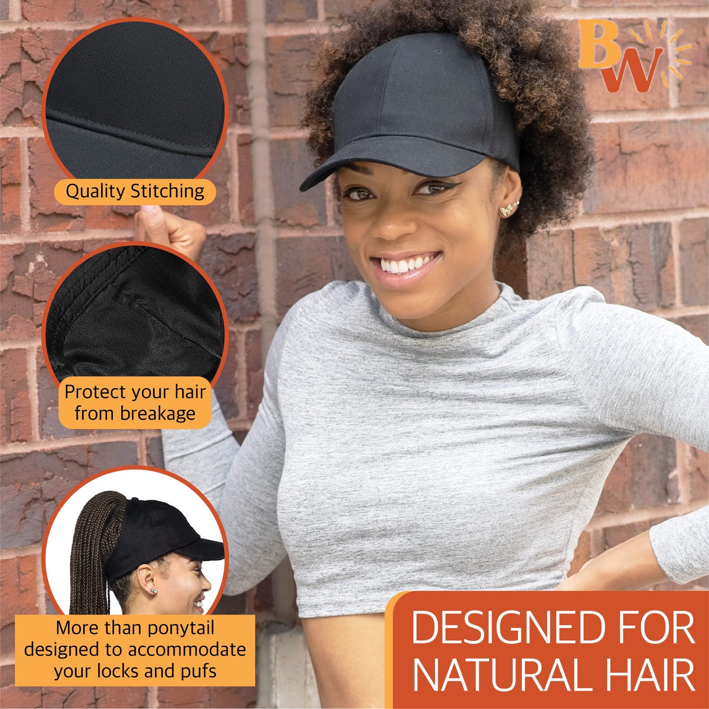 Beautifully Warm Satin Lined Baseball Caps for Women | Ponytail Hat for Curly Natural Hair | Backless Cap | Curl Hair Cap Denim