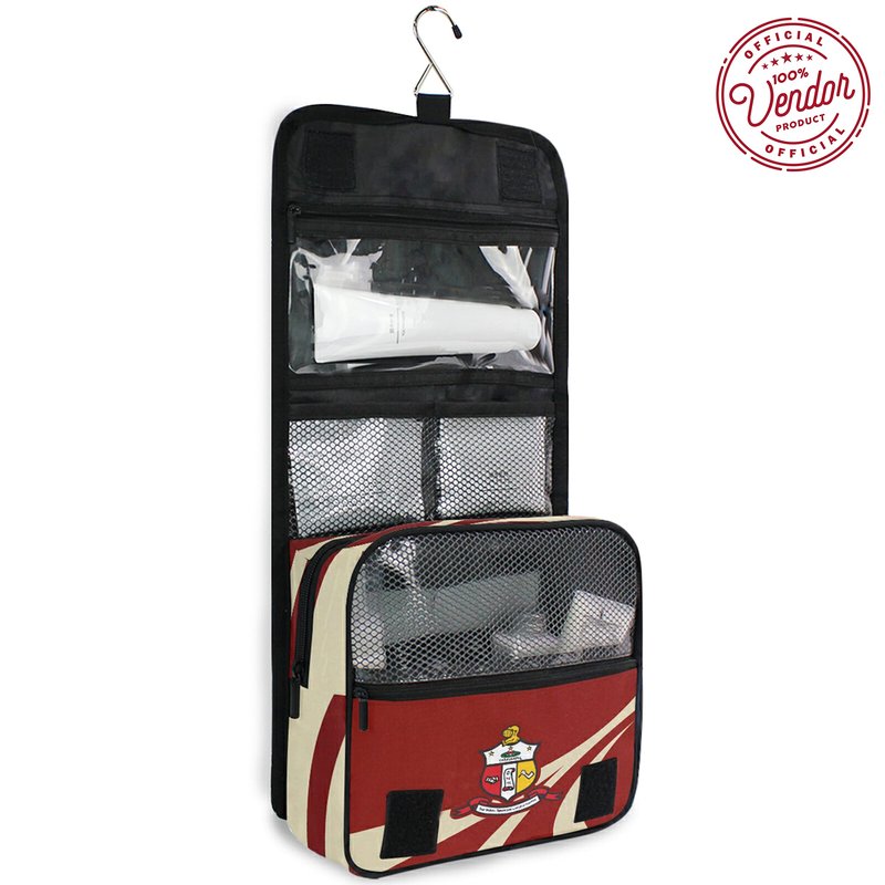 BBGreek Kappa Alpha Psi Fraternity Paraphernalia - Official Vendor - Hanging Toiletry Travel Bag - Nupe
