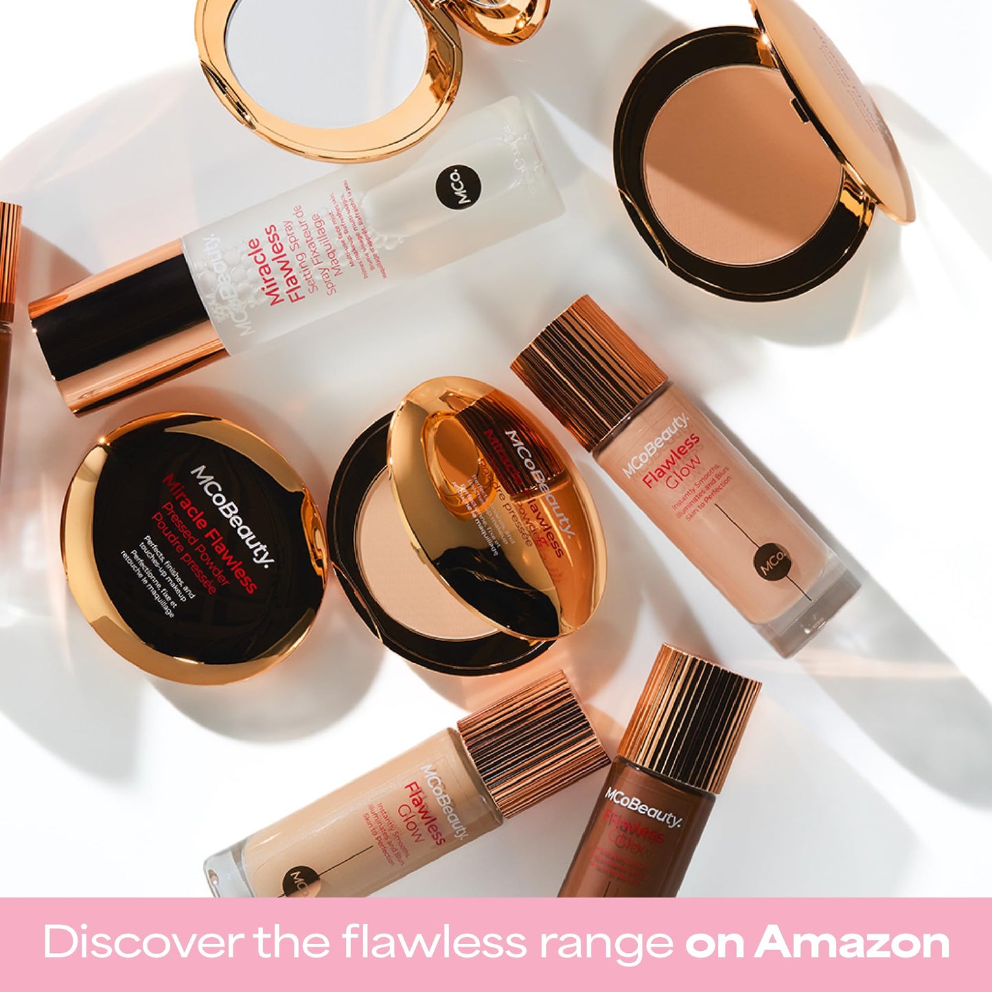MCoBeauty Flawless Glow Luminous Skin Filter - 4 Medium - 4-in-1 Primer, Highlighter & Foundation Booster - Dewy Illuminating Tint Face Makeup with Squalane Vitamin E - Vegan & Cruelty Free