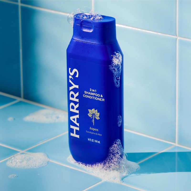 Harry's Men's 2 in 1 Shampoo and Conditioner for All Hair Types - Aspen Scent - (3 Pack) 14 fl oz - No Parabens or Sulfates