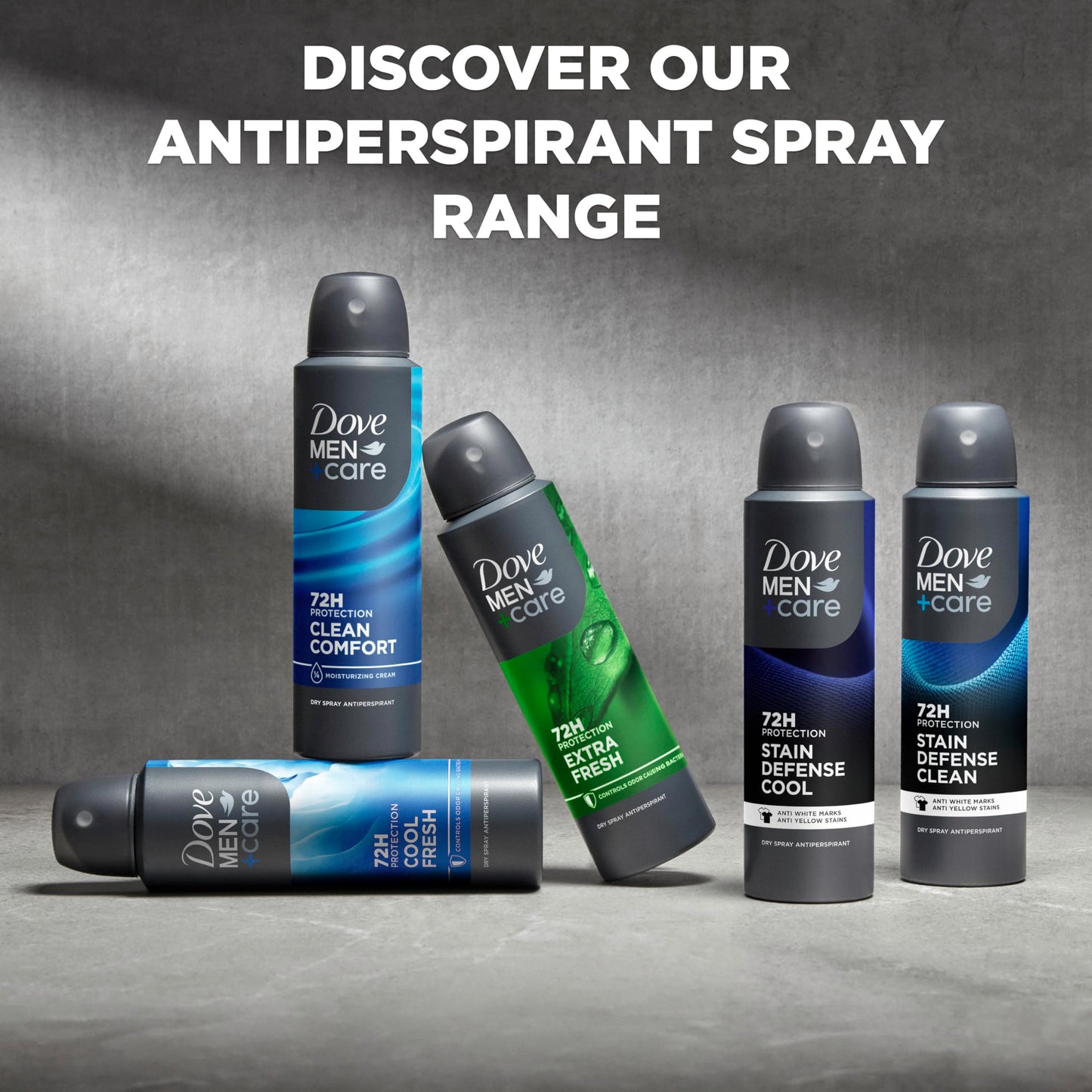 Dove Men+Care Antiperspirant Dry Spray Deodorant for Men Clean Comfort 72 Hour Sweat and Body Odor Protection - 3.8 oz 3 Count