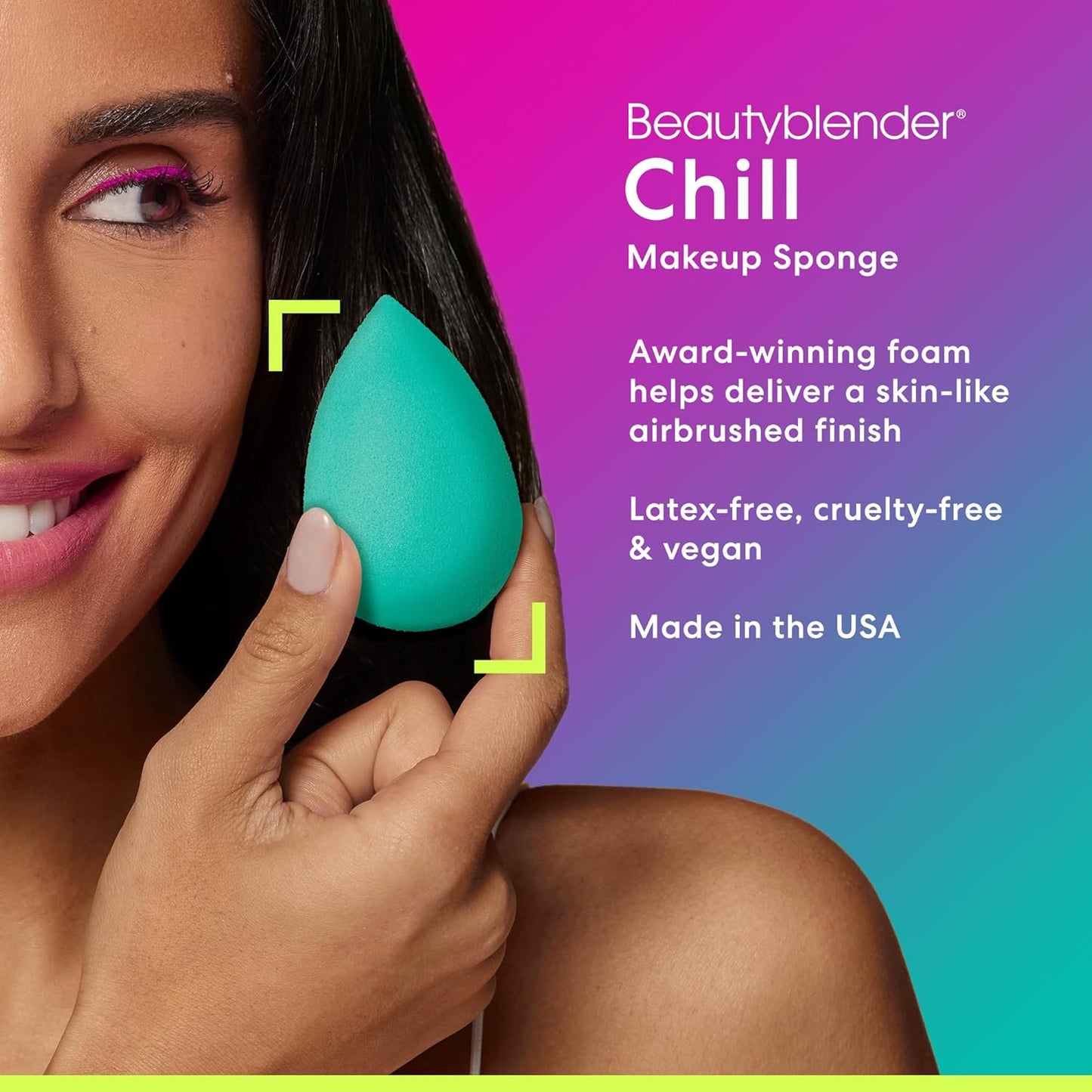 Beautyblender® Chill Blender Makeup Sponge - Streak-Free Liquid Foundation Application | Vegan & Cruelty-Free