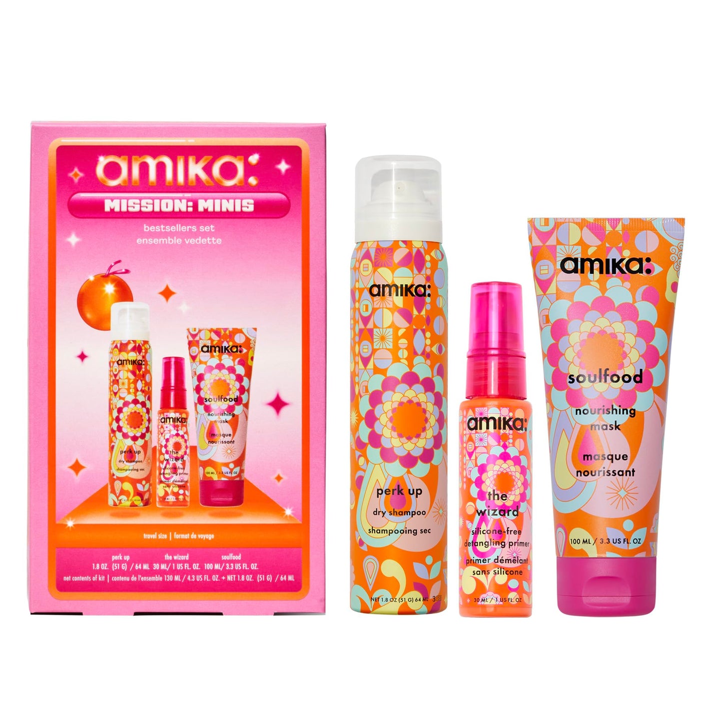 amika mission: minis bestsellers set