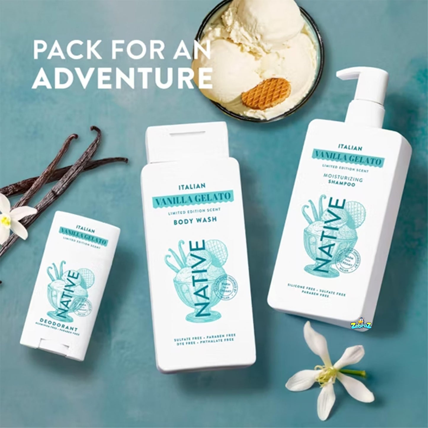 Native Limited Edition Global Flavors Hand & Body Lotion - Italian Vanilla Gelato - 16.5 fl oz - Pack Of 02