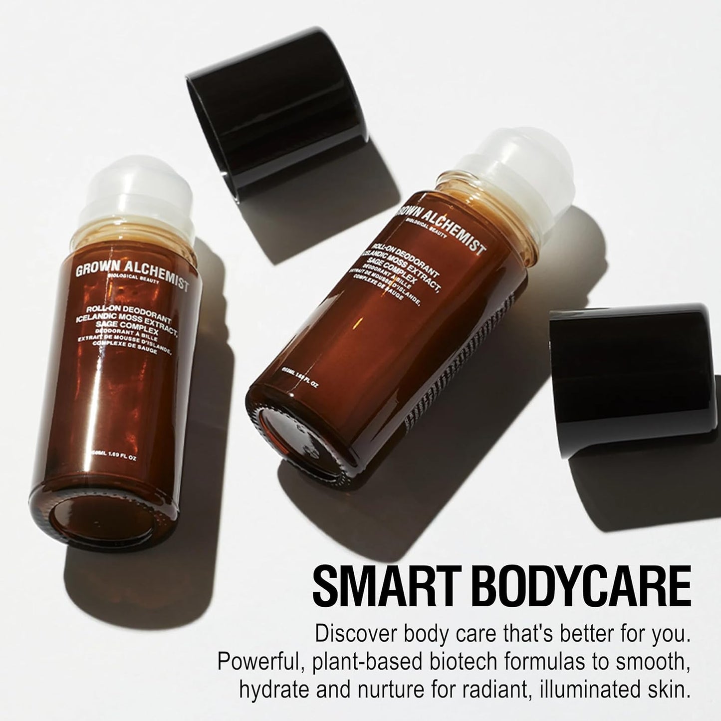 Grown Alchemist Roll-On Deodorant - Natural Aluminum-Free with Icelandic Moss & Sage | 1.69 Oz (50ml)