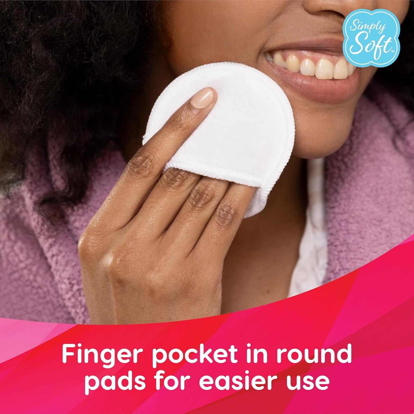 Reusable Cotton Rounds - Makeup Remover Pads for All Skin Types | 14 Count, Sustainable & Dermatologically Tested