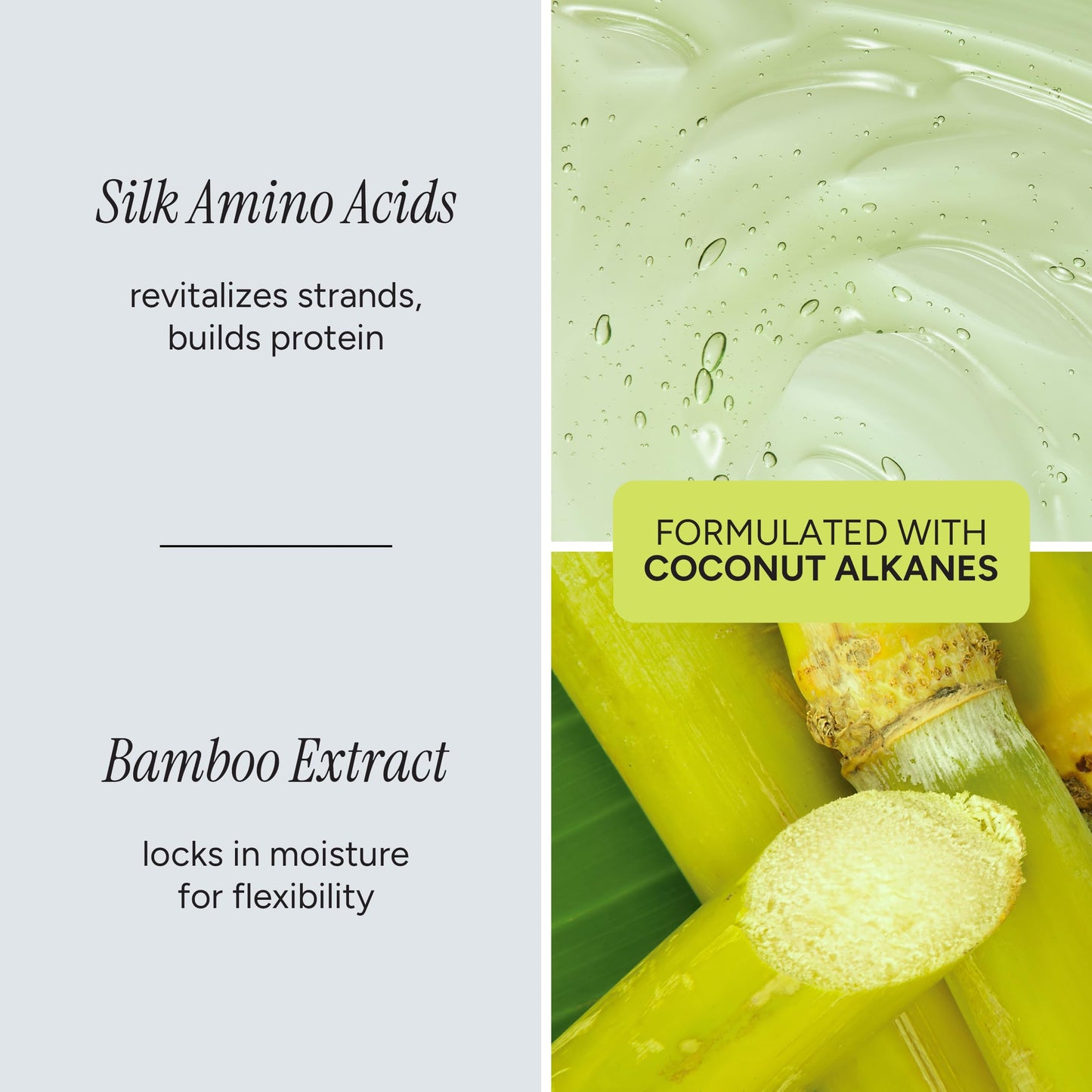 Repairing Conditioner – Strengthens & Restores with Silk Amino Acids, Bamboo Extract & Coconut Alkanes – Silicone-Free, Paraben-Free, Frizz-Free, Vegan, All Hair Types – 12.5 fl oz