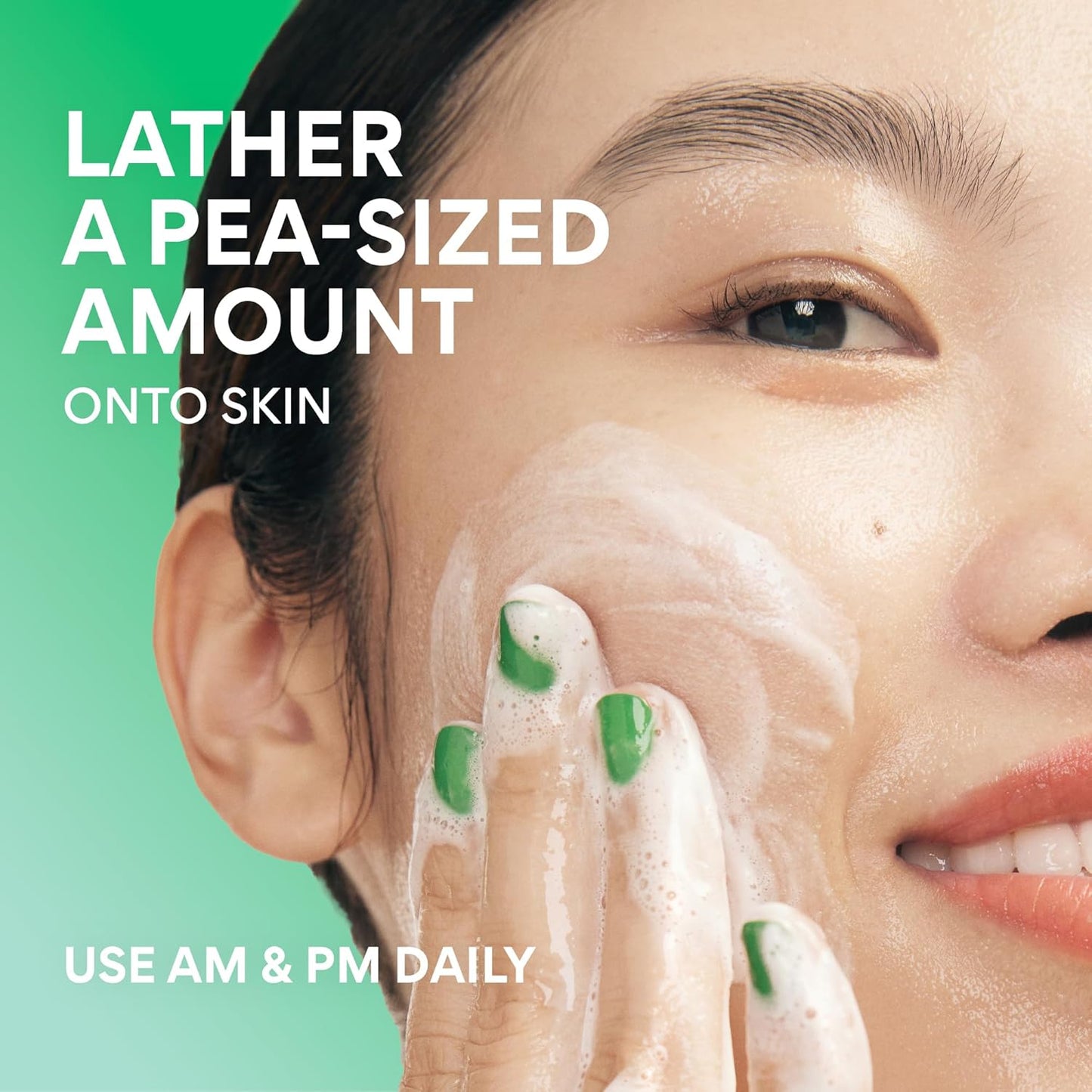 Innisfree Green Tea Amino Acid Cleansing Foam - Sulfate-Free Hydrating Face Wash | Gentle Lather, pH-Balanced Skincare