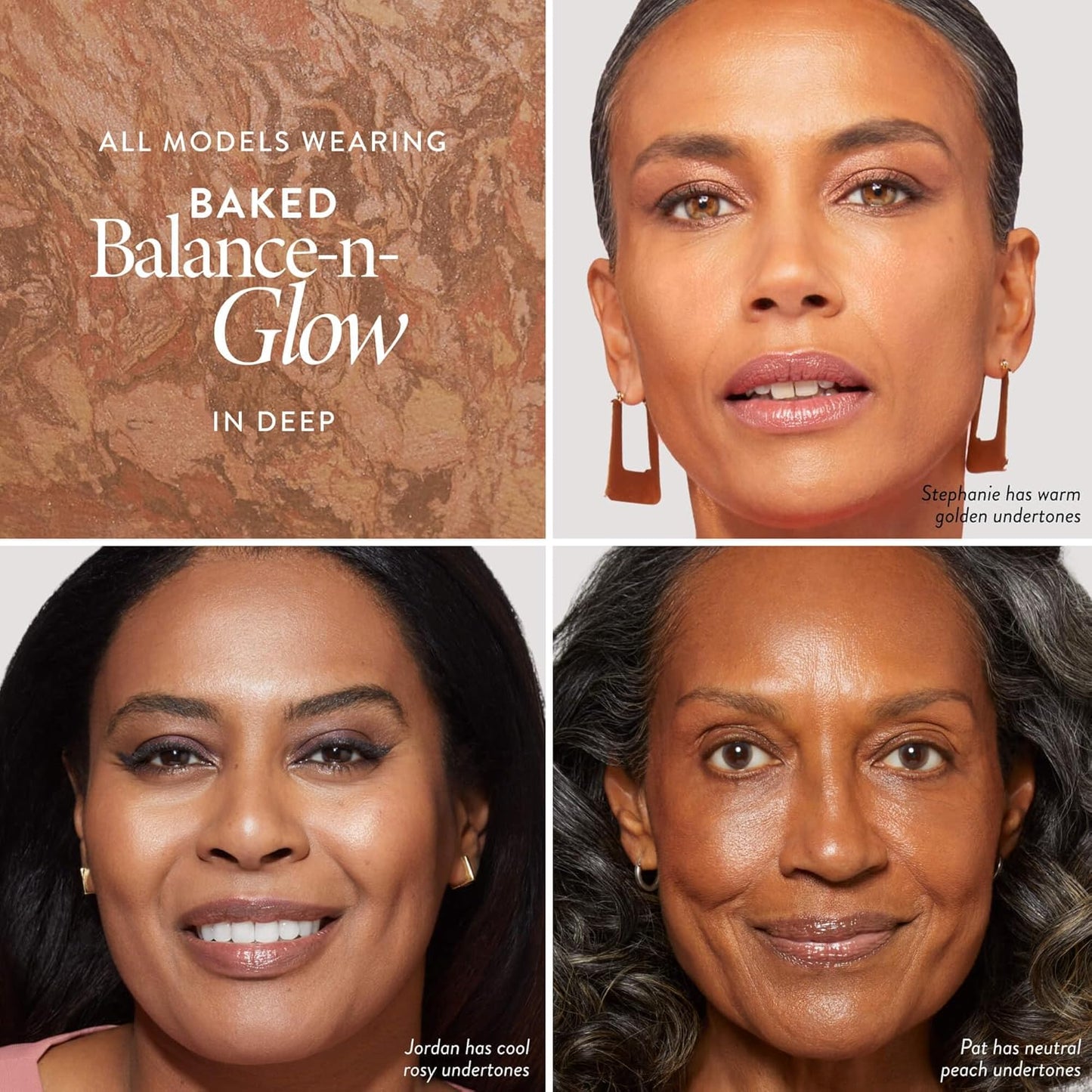 Laura Geller Baked Balance-N-Glow Foundation - Deep - Buildable Sheer to Light Coverage, Satin Finish