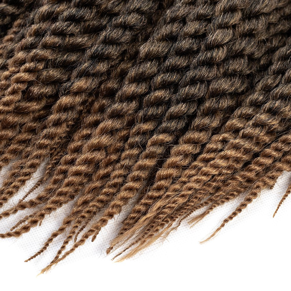 Admutty Havana Twist Crochet Hair, Jumbo Senegalese Twist Pre-Looped Synthetic Braiding Hair for Women, Soft & Lightweight Pre-Twisted Crochet Braids