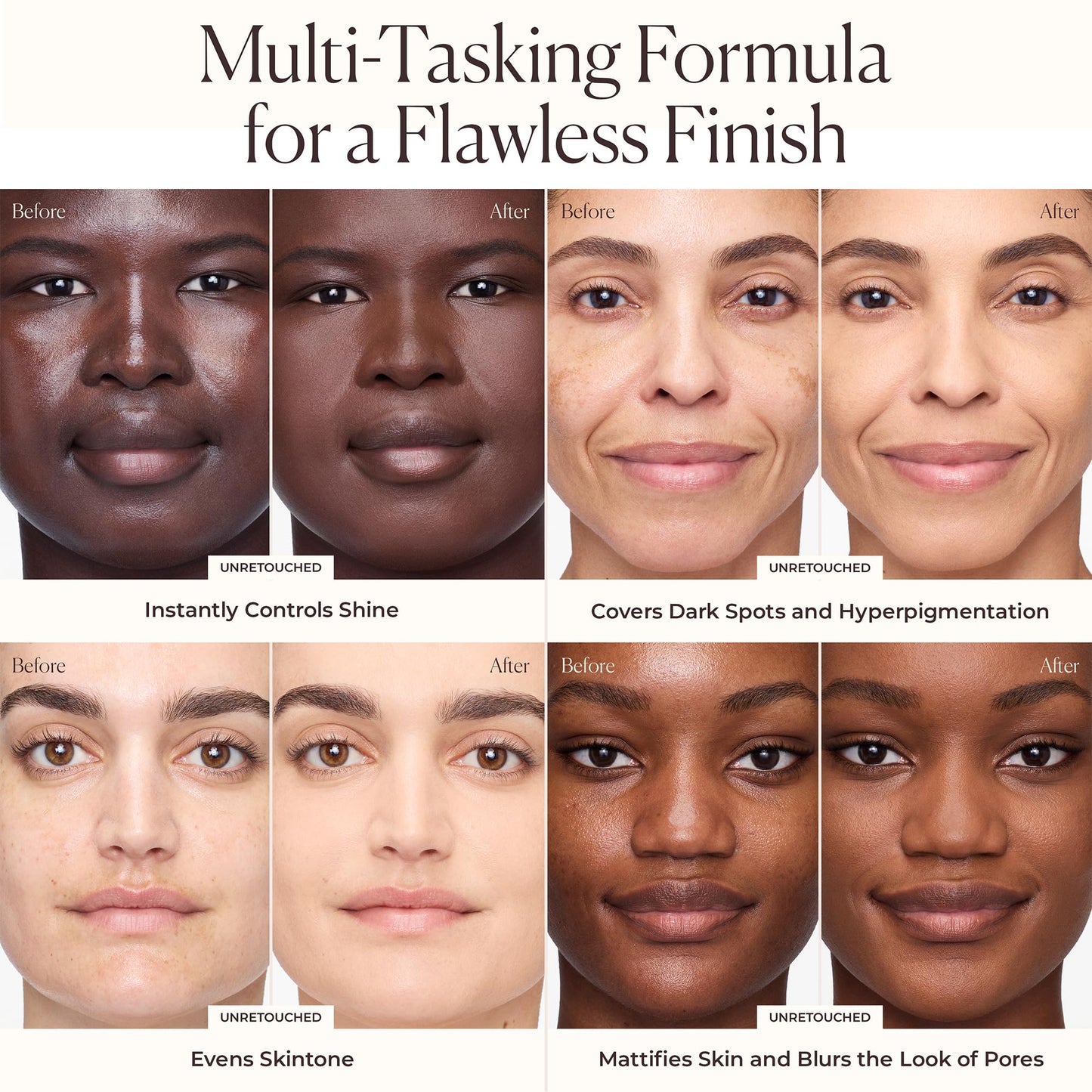 Laura Mercier Tinted Moisturizer Blurred Matte with SPF 30: 24HR+ Shine Control and Blurring, Long Lasting, Sheer to Light, Buildable Coverage, Blurs the Look of Pores, Skin Tint